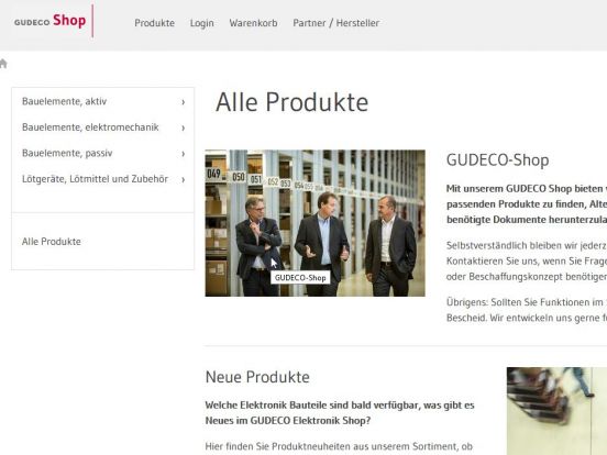 Der neue GUDECO Webshop ist online!