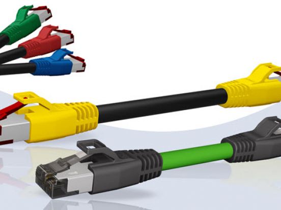 Conec: Ethernet Patchkabel AWG22 und AWG26 mit farbiger Umspritzung 