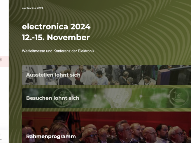 electronica 2024 in Munich.