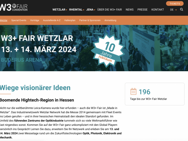 The W3+ Fair trade fair in Wetzlar